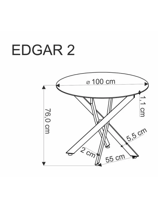 EDGAR 2 ASZTAL - Image 6